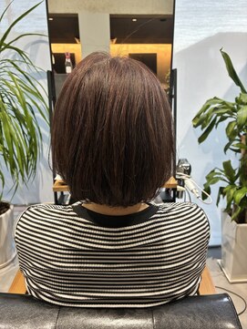 乾かすだけでまとまるボブスタイル♪