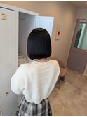 髪質改善　ボブ　黒髪　ミニボブ　横須賀　横須賀中央　美容室