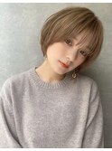 髪質改善/大人ガーリー/似合わせカット/ショートボブ前髪/仙台