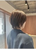 大人ショート/白髪ぼかし/マットブラウン【銀座/築地/新富町】