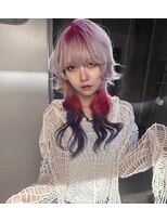 アリー 原宿(ALLY)&nbsp;ハッシュカットシャギーウルフレイヤーカットエクステレイヤー