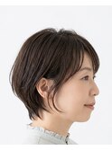 【50代60代】ひし形大人ショートボブ/前下がりボブ/ ヘアカラー