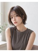 30代40代髪型ショートウルフ前髪ボブミニウルフタッセルボブ