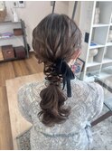 編みおろしローポニー
