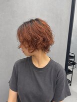 吉 船橋(kici) 船橋/カッパーオレンジ/ショートレイヤーパーマ