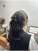 ハーフアップアレンジ