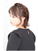 カチューシャ風編み込みアレンジ【上田】