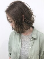 エイト 三軒茶屋店(EIGHT)&nbsp;EIGHT 三軒茶屋 切りっぱなしボブ×ウェーブ巻き　10/1