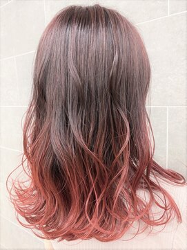 サンクレポ 人気のグラデーションカラー☆ピンクレッド 佐藤拓哉