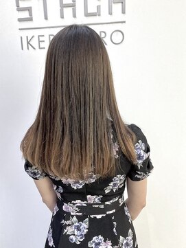 ヘアーライズ 池袋東口店(hair RISE) ダブルカラーブリーチハイライトバレイヤージュワンメイク