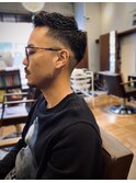 【IRIE HAIR赤坂】フェードカット×アップバング