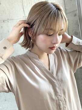 エムクランメイクス 原宿 表参道(m.clan MAKE'S) 大人かわいい シアベージュ ことりベージュ 小顔カット 前髪