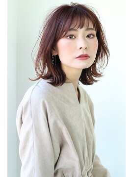 エクリフルール(equri fleur) 【イルミナカラー】　ラベンダーピンク×レイヤーカット