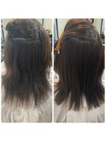 美髪ストレート　簡単スタイリング　髪質改善