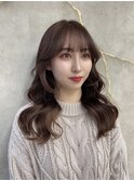 韓国、ワンホン、ショコラベージュ、ミディアムヘア
