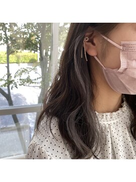 クリア(CLEAR) イヤリングカラー×グレー