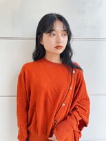 ヘアーアイストゥーレ(HAIR ICI TRE)&nbsp;黒髪ロング 顔周りカット 担当渡辺聖