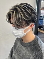 エルマーク 梅田(L-MARK)&nbsp;シースルーマッシュブリーチダブルカラーフェイスフレーミング