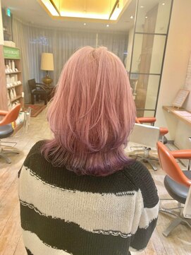 ブロッサム 東中野店 20代30代ダブルカラーブリーチ立体感グラデーション透明感