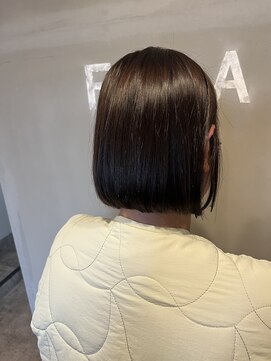 フレーム なんば店(FRAME) 縮毛矯正で丸みボブ