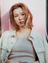 サロン ド ウィズ 西船橋店(Salon de With)&nbsp;切りっぱなし外はねスタイル/チョコレートブラウン@30代40代50代