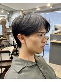 メンズカット/センターパート