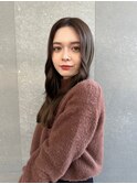 レイヤーカット/韓国ヘア/ロングヘア/ロングスタイル/やる巻き