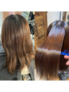 ロンドローズ 名古屋(Lond damaskRose) 顔周り ダブルカラー 名駅 ブリーチ 髪質改善 ボブ 韓国 706