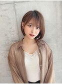 Say.黒髪ボブルフネビージュ小顔ワンレンショートボブレイヤー