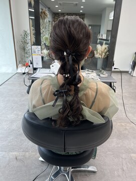 ガルボヘアー 桟橋店(garbo hair) ヘアセット　ヘアアレンジ　ガルボヘアー　桟橋　結婚式