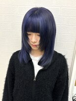 シャルティア(SHALLTIA)&nbsp;ブルーベリーカラー【山口市美容室】【山口市ハイトーン】