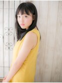 辻堂/髪質改善/黒髪ストレート☆姫カットレイヤーe