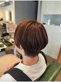 女性らしいショートボブスタイル
