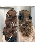 long  hair arrange