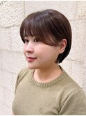 マッシュショート　顔まわりカット　京都美容室　進詩織