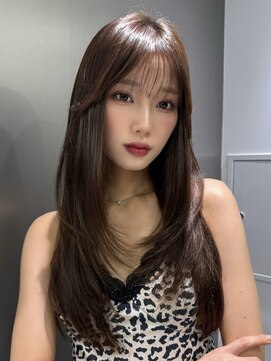 サンドイエナ 横浜店(sand yena) レイヤーカット/ロングヘア/ベージュカラー/韓 国