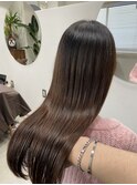 透明感カラー Aujua髪質改善トリートメント