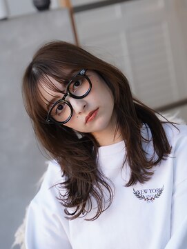 ワン 辻堂(one) オリーブベージュ/ウェットヘア /レイヤーカット/辻堂