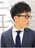 シン・ツーブロビジカジアシメザクザク黒髪爽やかベリーショート