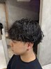 メンズカット+ベーシックパーマ+炭酸パック¥8500