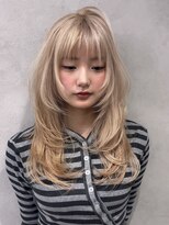 ロンド マーレ 天神大名店(Lond mare)&nbsp;大人ガーリー/ミディアムレイヤーカット/似合わせカット