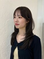 シルクレイ 高田馬場(Silk-lei) 透けグレージュ×レイヤーカット