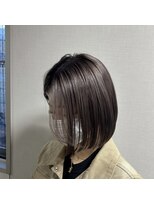 クリーム 大宮(CREAM) ダークグレージュ×切りっぱなしボブ
