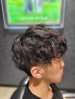 ルシードスタイル ボーグル(LUCIDO STYLE BOGL) ゆるめ波打ちパーマ×黒髪マッシュ
