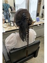 アジールヘア 赤羽駅南口店(agir hair) トレンドのカチモリリボンヘア◆お呼ばれヘアセット