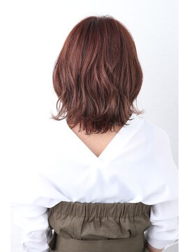 ルチナ 秦野(Lucina) 厚めバング外ハネデザインカラー［秦野/髪質改善/ヘッドスパ］