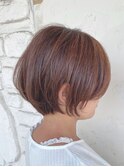 透明感ブラウン×ハンサムショート