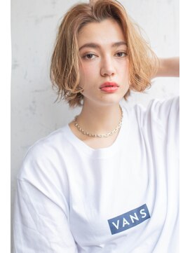 サングース(Sungoose) 韓国風ミディ＃前髪くびれイメチェンラベンダーカラー