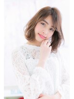ミック ヘアアンドビューティー 大山店(miq Hair&Beauty) 流れるレイヤーくせ毛風アンニュイゆるふわミディa1