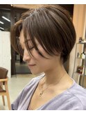 【mee.】モカブラウン　前髪長めショート